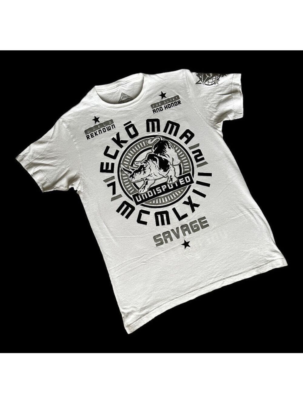 ECKO UNLTD MMA White Glory And Honor Tee Medium